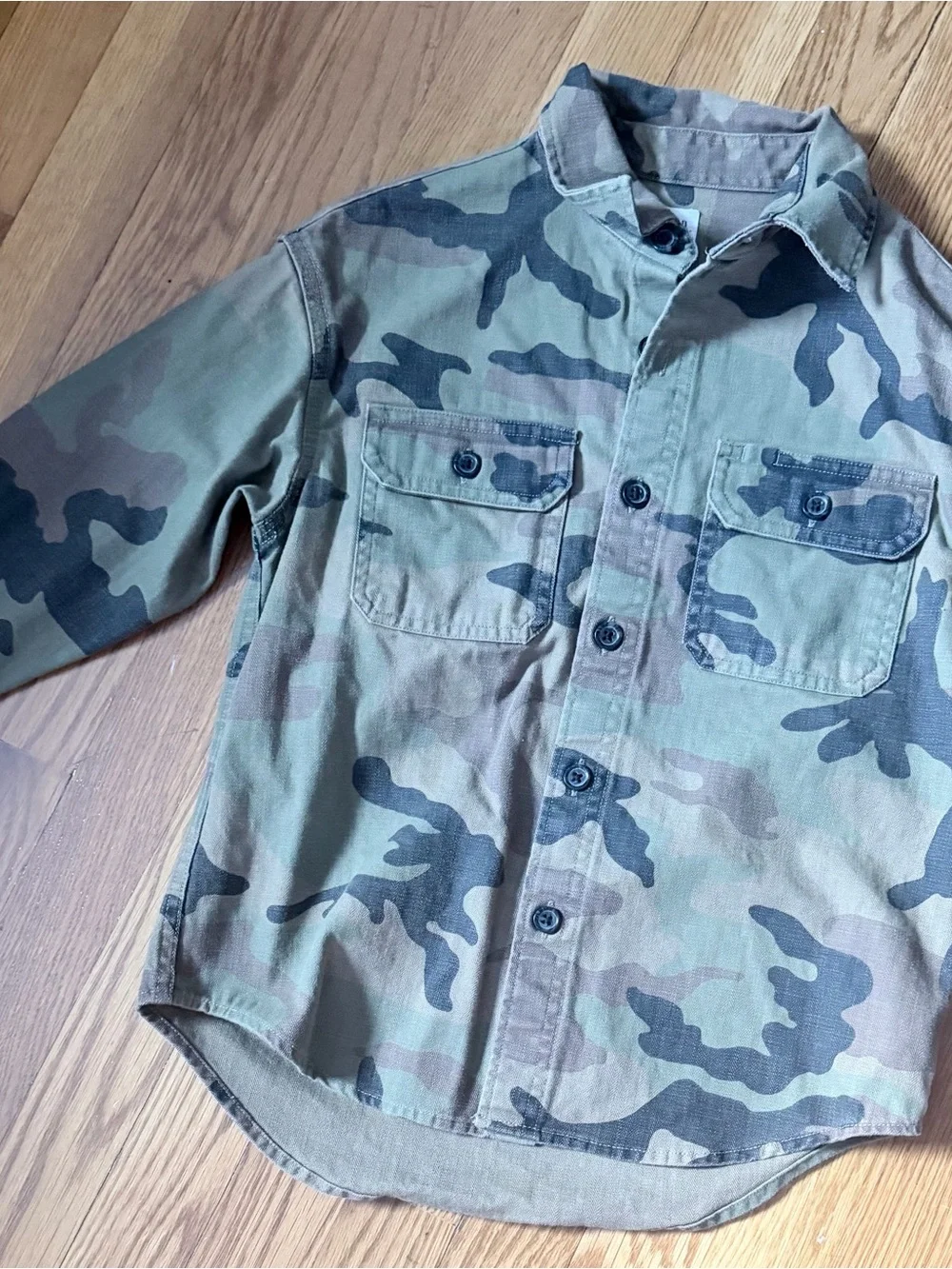 GAP Kids Green Camouflage Cargo Set